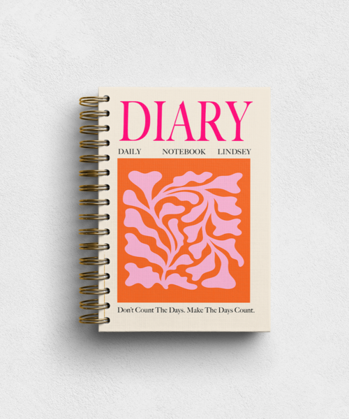 Orange L’Allure Life Personalised Notebook